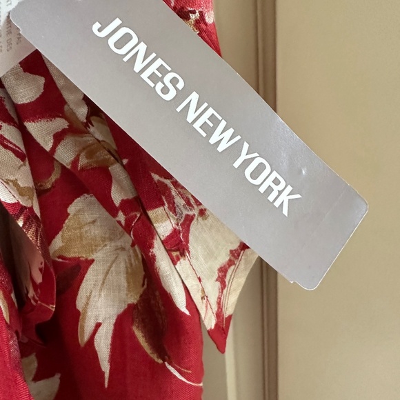 JONES 100% WRAP COTTON SKIRT(BERMUDA STRAWBERRY)-SIZE 12, NWT - Picture 3 of 7